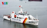 将编号为KN-781的渔检船交付越南渔检力量